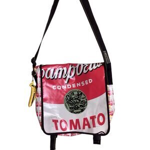 Loop NYC  Messenger Bag Andy Warhol Oversized Campbells Soup EUC *Great Bag*
